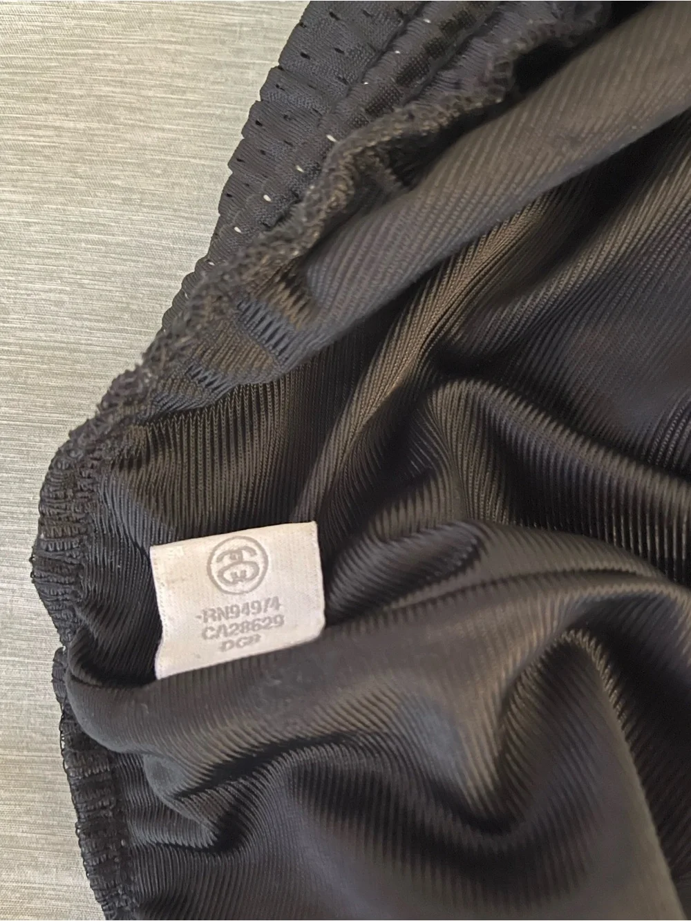 Stussy Shorts Mesh Black Small Relaxed Fit Streetwear